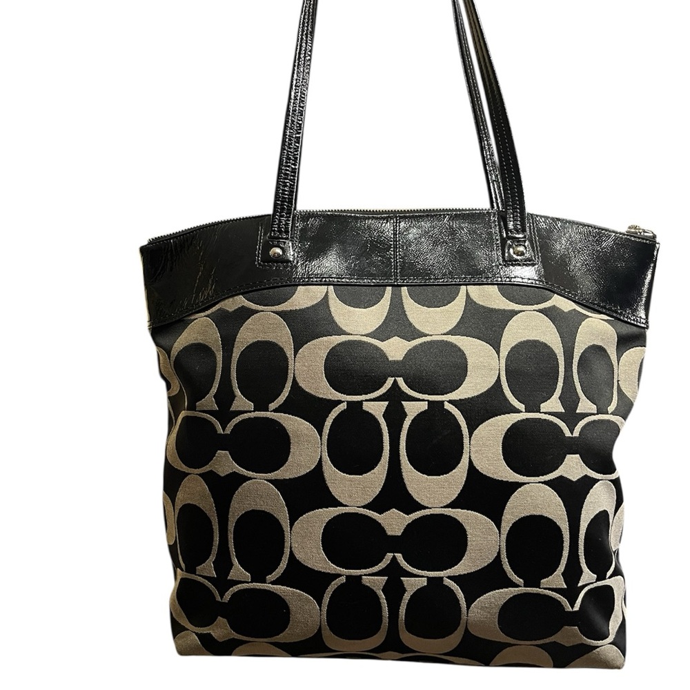 Coach Laura Signature Jacquard Canvas Tote bag - Picture 3 of 9